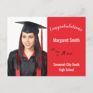 Gefeliciteerd Afstuderen Custom Photo Year School Briefkaart