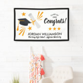 Gefeliciteerd Afstuderen Diploma Pet Graduation Pa Spandoek (Insitu)