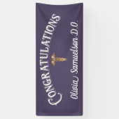 Gefeliciteerd Afstuderen DO Doctor Banner (Verticaal)