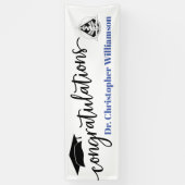 Gefeliciteerd Afstuderen Doctor Dentistry Spandoek (Verticaal)