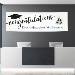 Gefeliciteerd Afstuderen Doctor Dentistry Spandoek