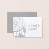 Gefeliciteerd Afstuderen | Drocatcher Folie Kaarten (Voorkant met envelop)
