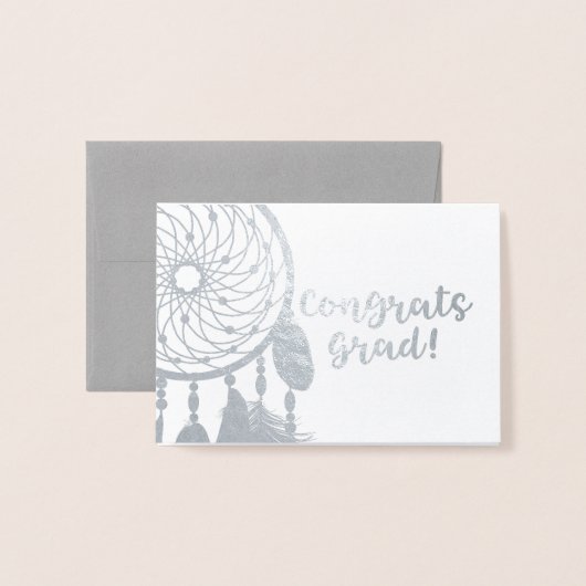 Gefeliciteerd Afstuderen | Drocatcher Folie Kaarten (Voorkant met envelop)