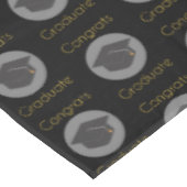 Gefeliciteerd Afstuderen en zwart Afstudeerder Pet Tafelkleed (Gekanteld)