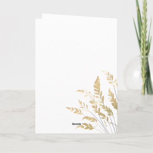 Gefeliciteerd Afstuderen Foliage Afstuderen Foto Kaart (Achterkant)