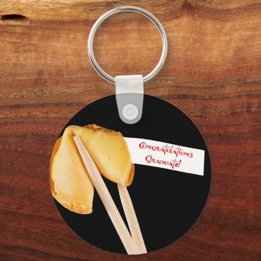 Gefeliciteerd Afstuderen! Fortune Cookie Sleutelhanger (Voorkant)