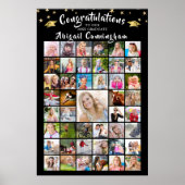 Gefeliciteerd Afstuderen Foto Collage 45 Poster (Voorkant)