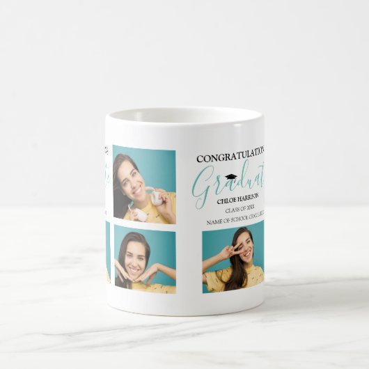 Gefeliciteerd Afstuderen Foto Collage Koffiemok (Center)