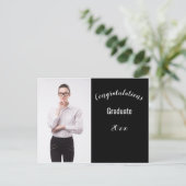 Gefeliciteerd Afstuderen Foto en Jaar Briefkaart (Staand voorkant)