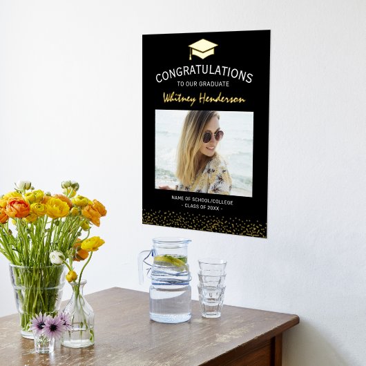 Gefeliciteerd Afstuderen Foto Folie Afdrukken (Laag (Keuken))