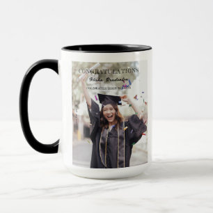Gefeliciteerd Afstuderen Foto HIgh School College Mok