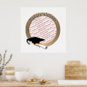 "Gefeliciteerd" Afstuderen Foto Lijst Poster (Keuken)