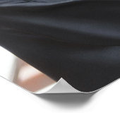 Gefeliciteerd Afstuderen Foto Navy Blauw Wit Afstu Poster (Hoek)