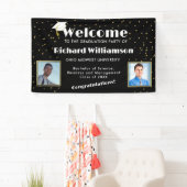 Gefeliciteerd Afstuderen Foto zwart-wit Spandoek (Insitu)