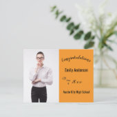 Gefeliciteerd Afstuderen Fotojaar School Briefkaart (Staand voorkant)