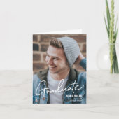 Gefeliciteerd Afstuderen Fotoman Afstuderen Aankondiging (Voorkant)