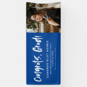 Gefeliciteerd afstuderen fototuin spandoek (Verticaal)