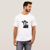 Gefeliciteerd Afstuderen Funny Cow in Pet T-shirt (Voorkant volledig)