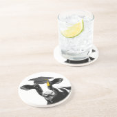 Gefeliciteerd Afstuderen Funny Cow in Pet Zandsteen Onderzetter (Zijkant)