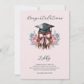 Gefeliciteerd Afstuderen Gedicht Meisje Afstudeerd Kaart (Voorkant)