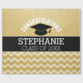 Gefeliciteerd Afstuderen - Gepersonaliseerd Afstud Cadeaupapier (Vlak)