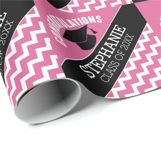 Gefeliciteerd Afstuderen - Gepersonaliseerd Afstud Cadeaupapier (Rol Hoek)