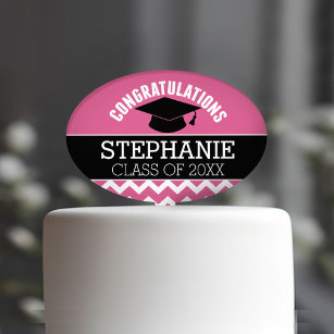 Gefeliciteerd Afstuderen - Gepersonaliseerd Afstud Cake Topper