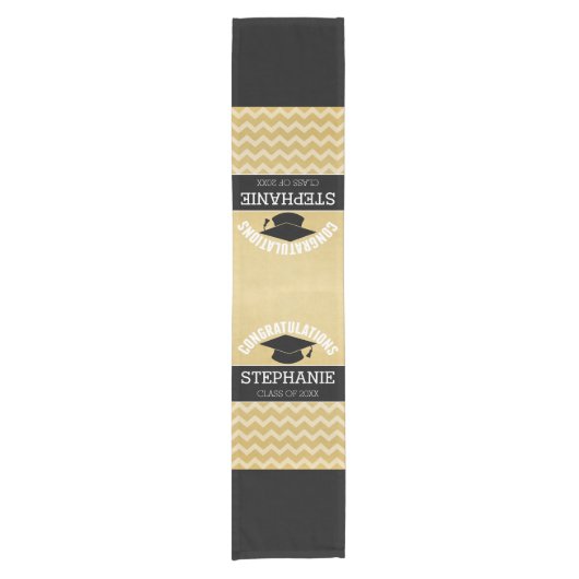 Gefeliciteerd Afstuderen - Gepersonaliseerd Afstud Korte Tafelloper (Voorkant)