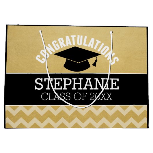 Gefeliciteerd Afstuderen - Gepersonaliseerd Afstud Large Cadeautasje (Achterkant)