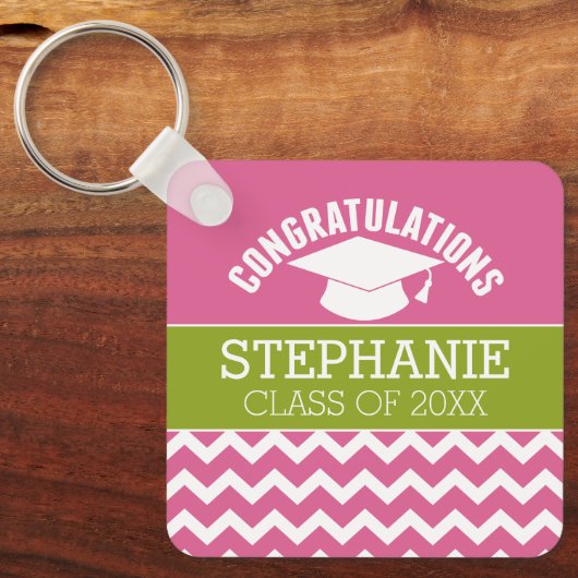 Gefeliciteerd Afstuderen - Gepersonaliseerd Afstud Sleutelhanger (Voorkant)