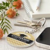 Gefeliciteerd Afstuderen - Gepersonaliseerd Afstud Sleutelhanger (Voorkant Rechts)