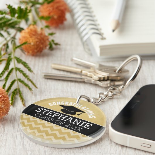 Gefeliciteerd Afstuderen - Gepersonaliseerd Afstud Sleutelhanger (Voorkant Rechts)