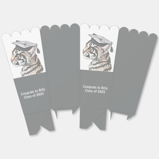 Gefeliciteerd Afstuderen gepersonaliseerd Bedankdoosjes (Ongevouwen)