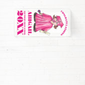 Gefeliciteerd Afstuderen Girl Afstuderen Pet Gown Spandoek (Insitu)