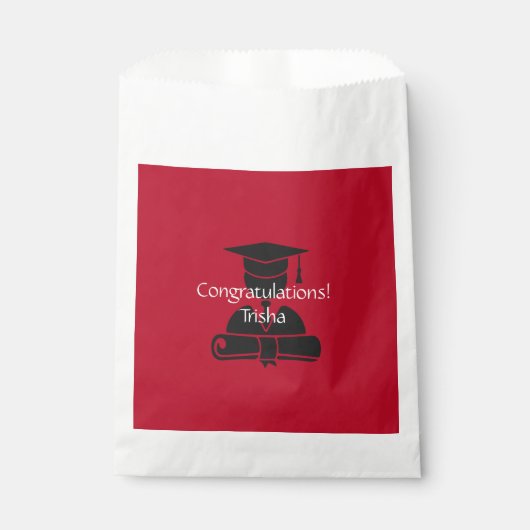 Gefeliciteerd, Afstuderen Goodie Bags Bedankzakje (Voorkant)