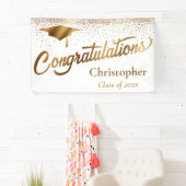 Gefeliciteerd, Afstuderen, Goudklasse op Wit Spandoek (Insitu)