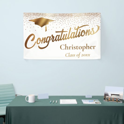 Gefeliciteerd, Afstuderen, Goudklasse op Wit Spandoek (Beurs)