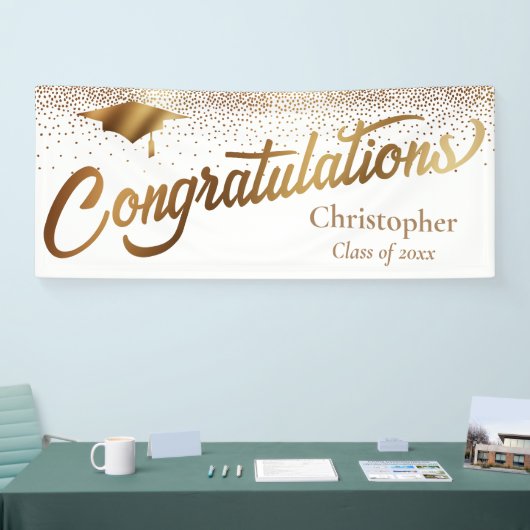 Gefeliciteerd, Afstuderen, Goudklasse op Wit Spandoek (Beurs)