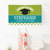 Gefeliciteerd Afstuderen - Graduatie Cap en Tekst Spandoek (Insitu)