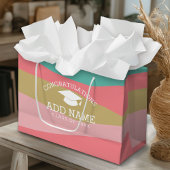 Gefeliciteerd Afstuderen Graduation Cap Modern Groot Cadeauzakje