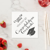 Gefeliciteerd Afstuderen Graduation Party Napkins Servet (Insitu)