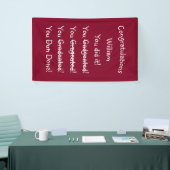 Gefeliciteerd Afstuderen Graduation Party Spandoek (Beurs)