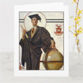 Gefeliciteerd Afstuderen grappig vers binnen Kaart (Gele Bloem)