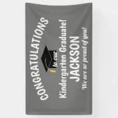 Gefeliciteerd, Afstuderen Graten Kindergarten Spandoek (Verticaal)
