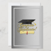 Gefeliciteerd Afstuderen grijs Afstuderen Kaart (Achterkant)