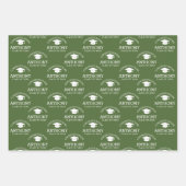 Gefeliciteerd Afstuderen Groen leger van Gradua Ca Inpakpapier Vel (Voorkant)