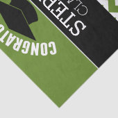 Gefeliciteerd Afstuderen - Groen zwart Afstuderen Tissuepapier (Detail)