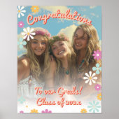 Gefeliciteerd Afstuderen Groep Foto Sign Poster (Voorkant)