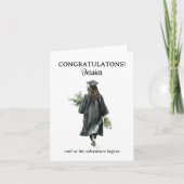 Gefeliciteerd Afstuderen, het avontuur begint Bedankkaart (Voorkant)