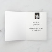 Gefeliciteerd Afstuderen Humor Kitten Animal Kaart (Binnen)